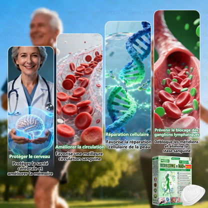 🫙🩸 𝐆𝐞𝐞𝐋𝐞𝐦𝐨𝐧® Moringa · Berberine × NAD+ 10 en 1 Patch Nano-Microneedle Avancé (À utiliser une fois par jour. Résultats visibles en 7 jours)